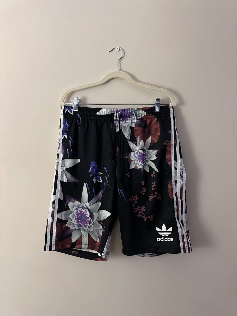 Adidas Originals Floral 3-Stripe Shorts